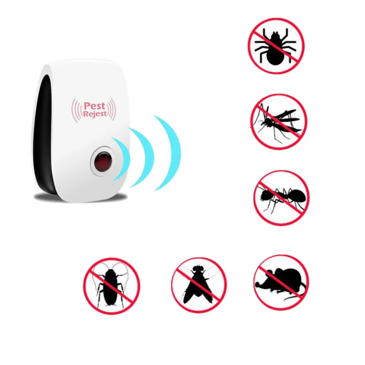 🔌 Répulsif Électrique à Ultrasons – Anti-Insectes & Rongeurs